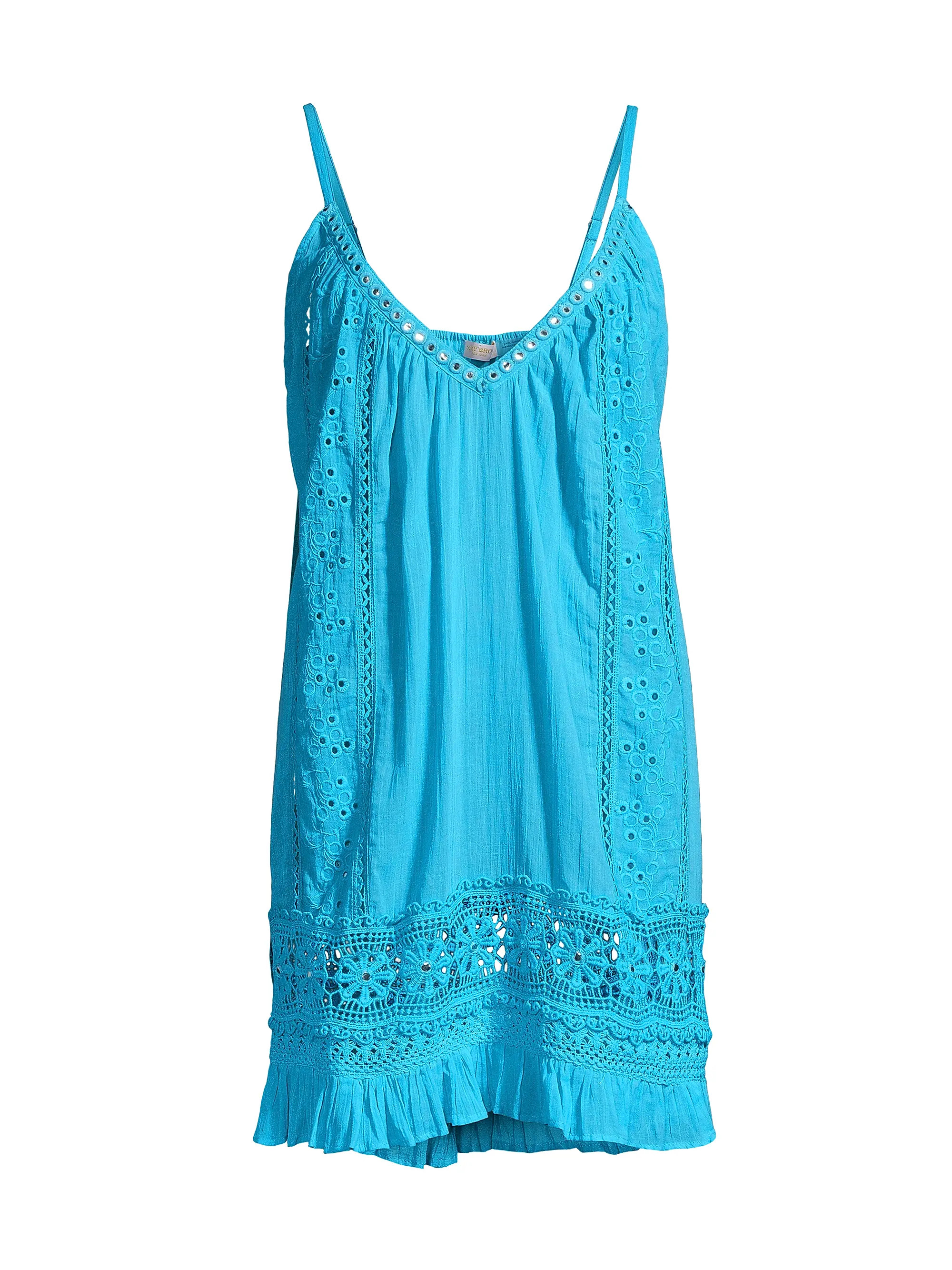 Laylah Eyelet Cotton Minidress | Saks Fifth Avenue