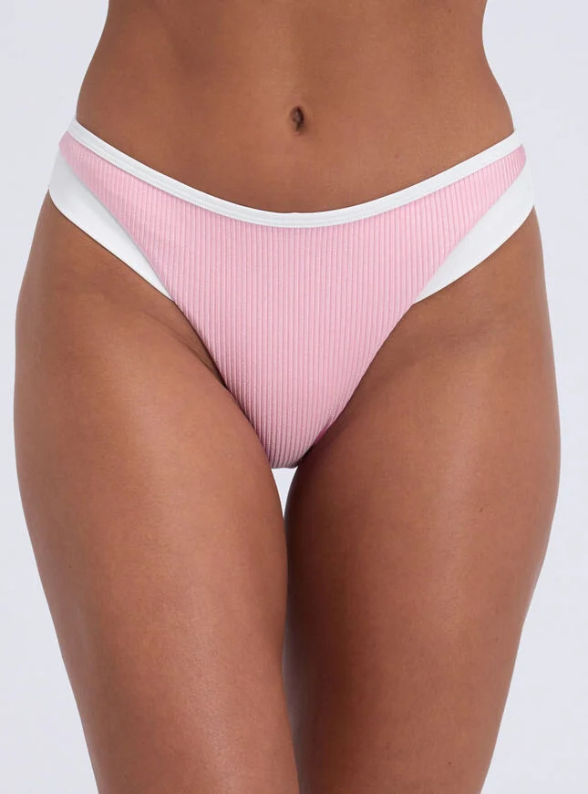 Ibiza piped brazilian bikini bottoms - Pink  Mix | Boux Avenue (UK)