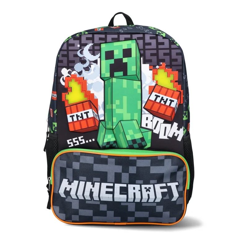 Minecraft TNT Boys 17" Light Up Backpack Multi-Color | Walmart (US)