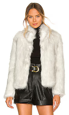 Unreal Fur Fur Delish Faux Fur Jacket in Swiss White from Revolve.com | Revolve Clothing (Global)