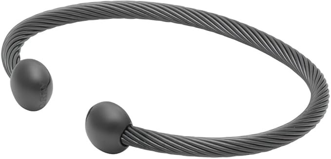 Amazon.com : QRAY Gun Metal Deluxe Golf Athletic Bracelet Men Women C-Shaped Health Wellness Brac... | Amazon (US)