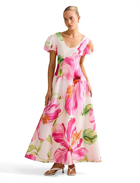 HomeBrandForever NewWomenDressesLILY SCOOP NECK MIDI DRESS | David Jones (Australia & New Zealand)