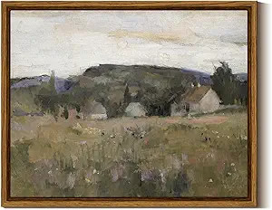 InSimSea Framed Canvas Wall Art Landscape Deocr, Framed Canvas Art Wall Decor, Abstract Serene Co... | Amazon (US)