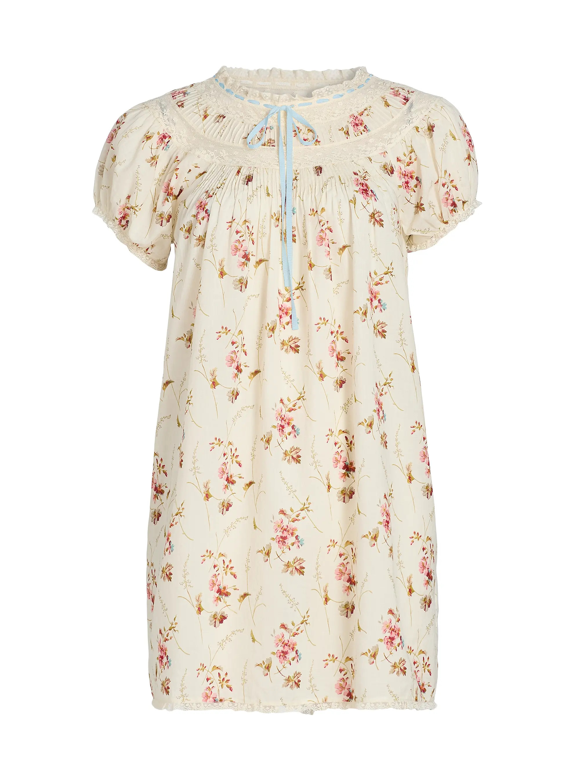 Daphne Floral Cotton Minidress | Saks Fifth Avenue