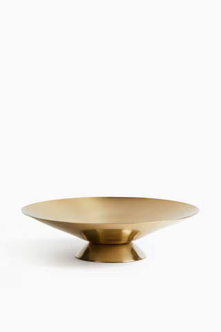 H & M - Large Pedestal Bowl - Gold | H&M (US + CA)