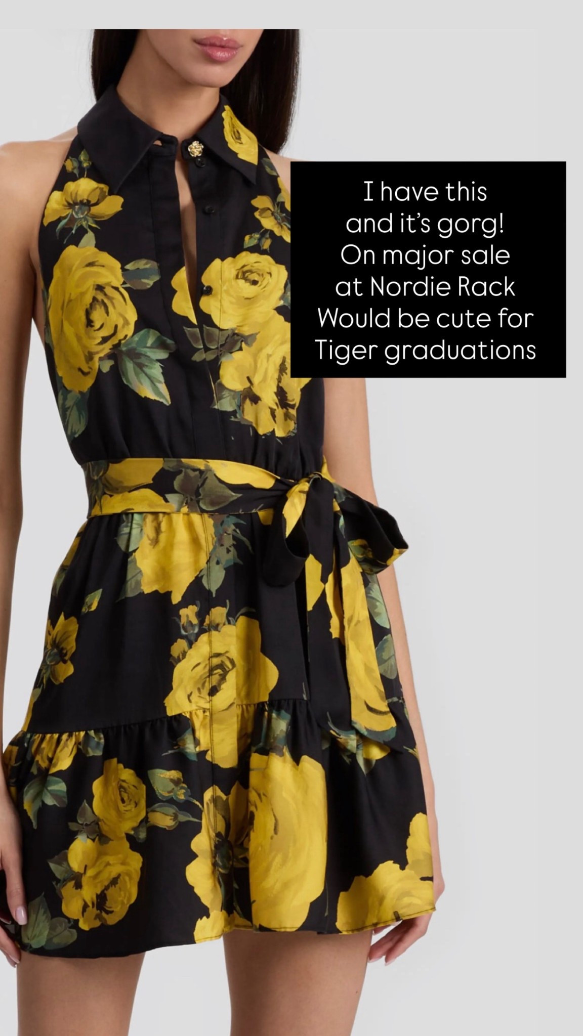 Nordstrom rack 
Summer dress 
Black and gold dress 
Alice and Olivia 
Graduation dress 

#LTKmomlife #LTKootd #LTKSaleAlert