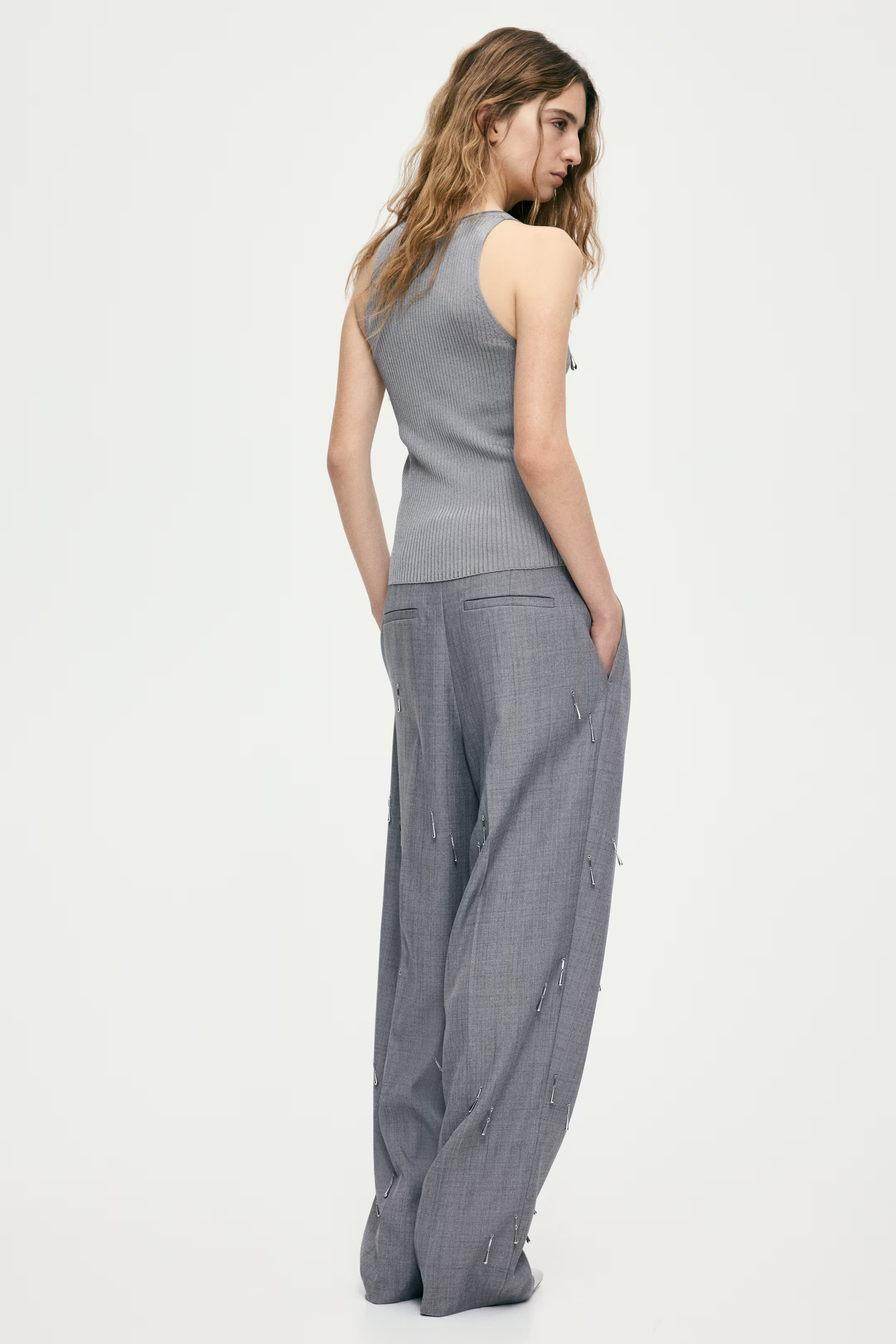 Bead-Embellished Tank Top | H&M (US + CA)