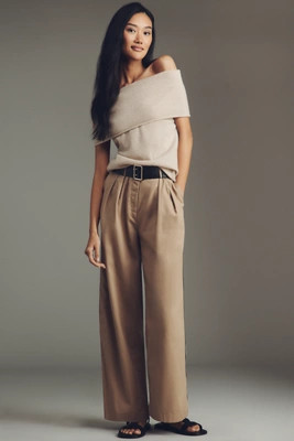 Maeve Pleated Trouser Track Pants | Anthropologie (US)