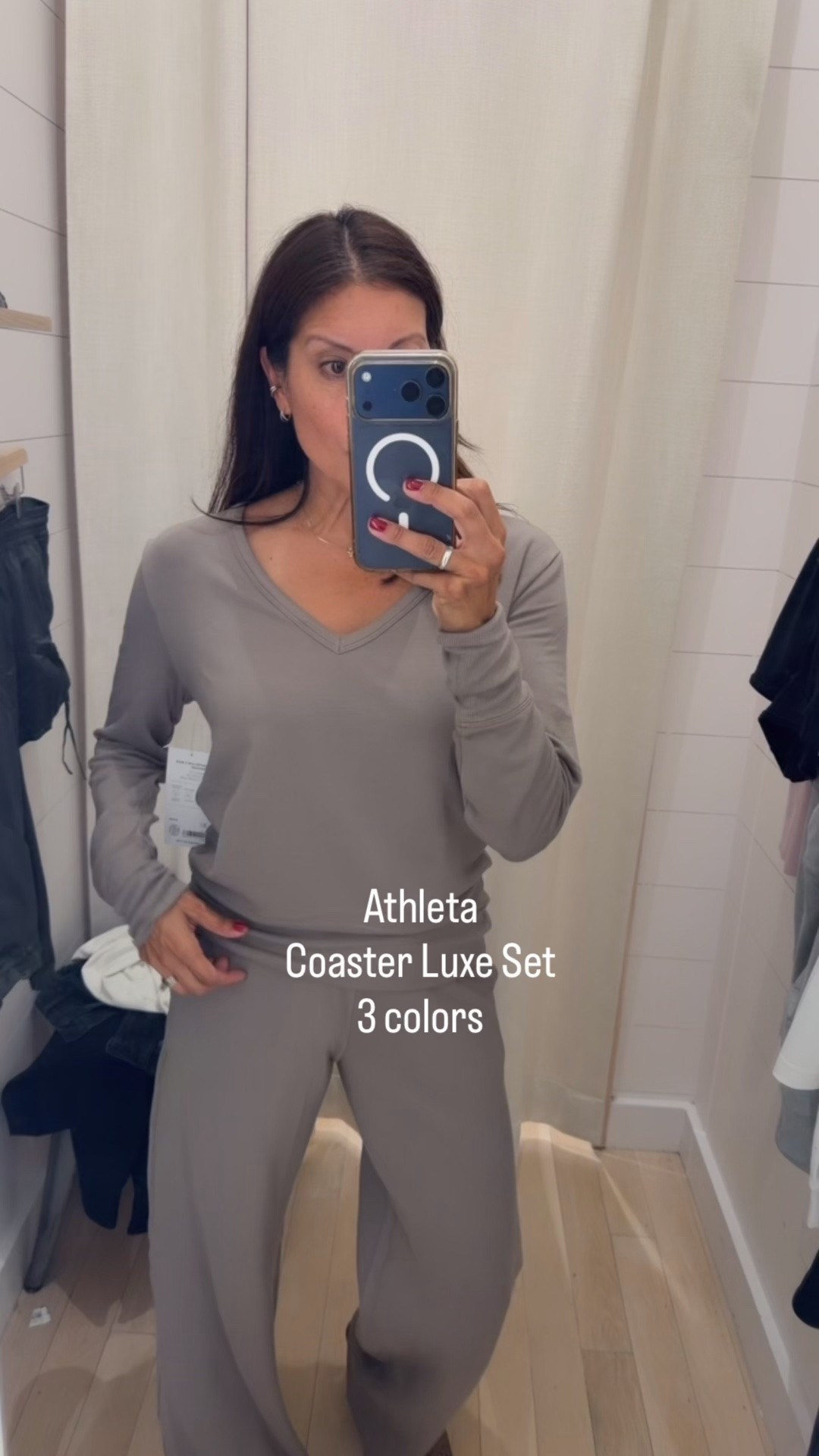 Now on sale @ Athleta

So good and so soft 
I wear xs in top & pants 

Travel style 
Fall fashion
Over 50