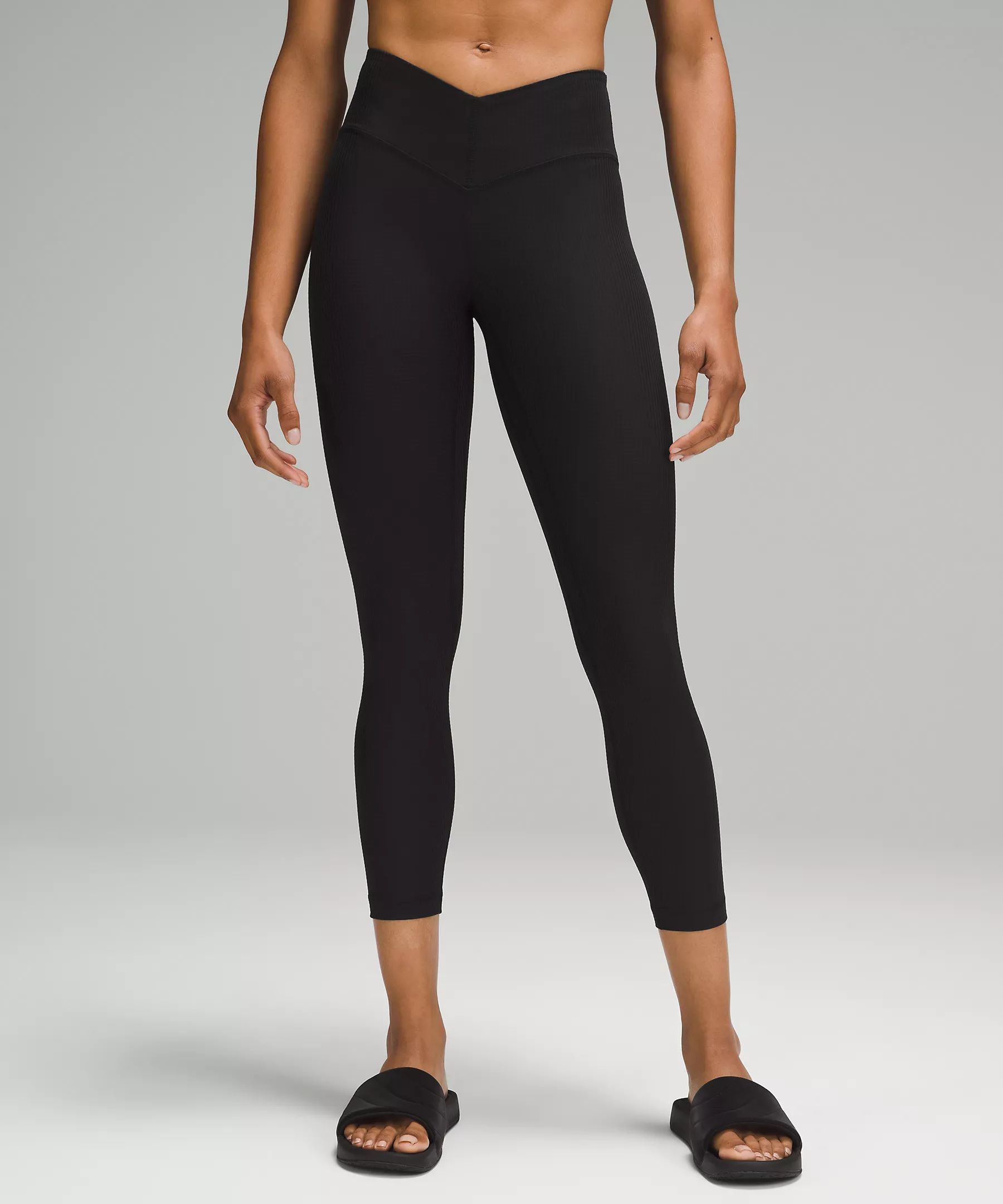 V-Waist Yoga Tight 25" *Grid Texture | Women's Leggings/Tights | lululemon | Lululemon (US)