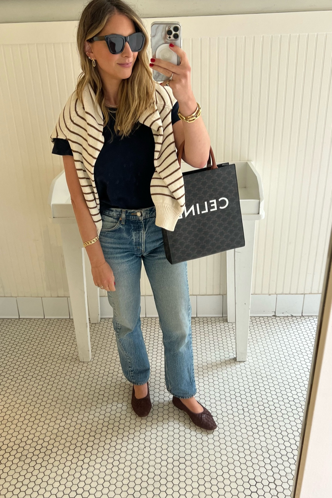 Today’s look. Linked similar jeans and striped sweater 

#LTKSeasonal #LTKstyletip #LTKFind