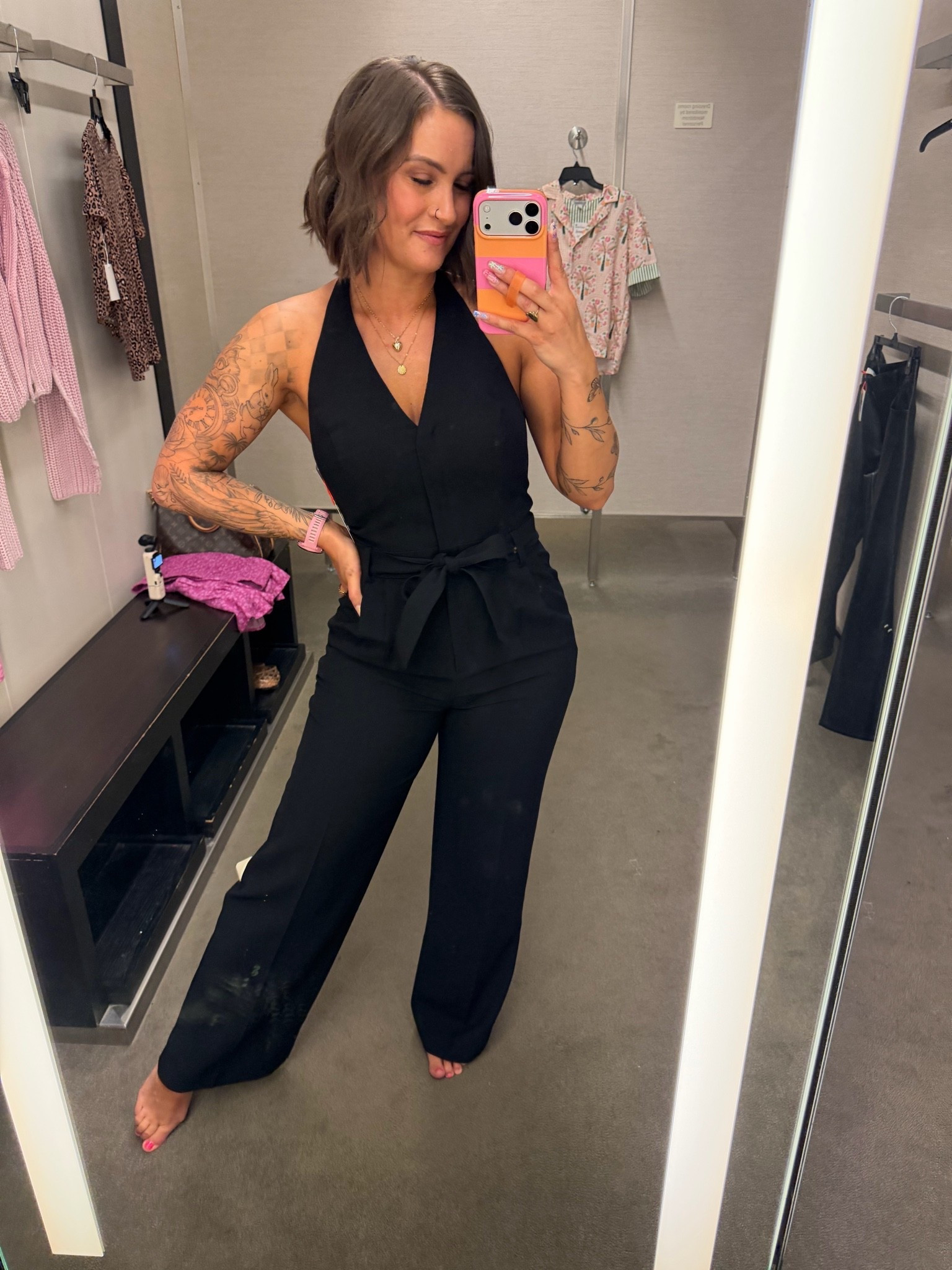 This jumpsuit is perfect for a work outfit, just throw on a blazer. Does zip up the front and the belt is removable. I’m wearing a small but would do a medium for more room. #nsale Nordstrom sale

#LTKSaleAlert #LTKWorkwear #LTKSeasonal