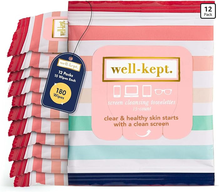 Better Days Pre-moistened Tech & Lens Wipes for Glasses & Phones, 12-Pack | Amazon (US)