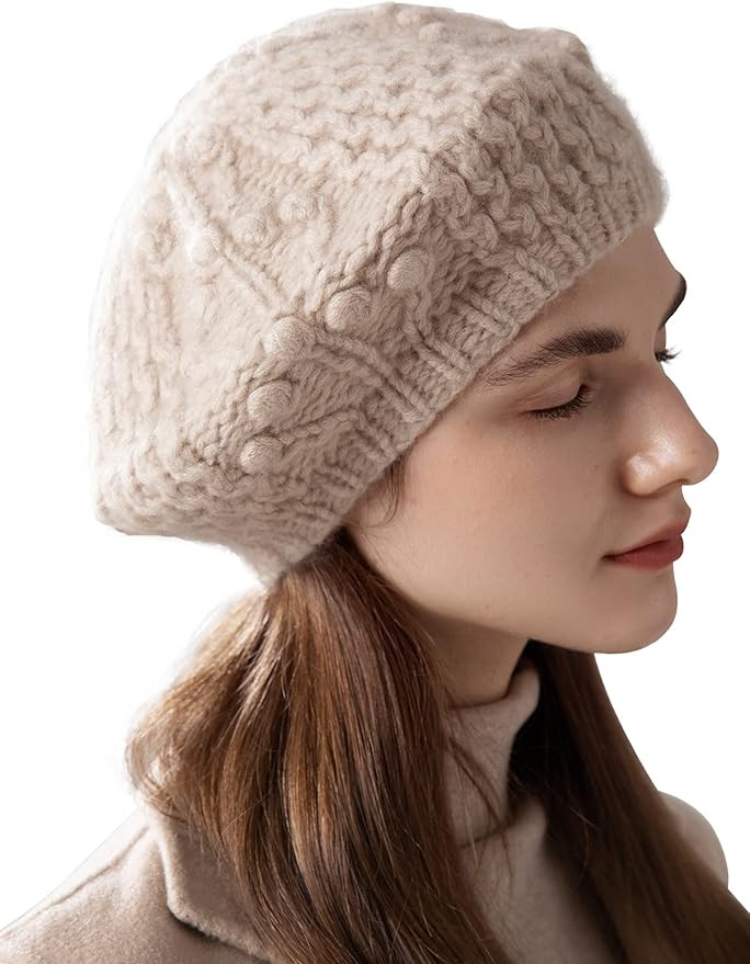 Jushkune Unisex Cashmere Foldover Knitted Beanie,Outdoor Cold Proof Ski Hat for Man and Women | Amazon (US)