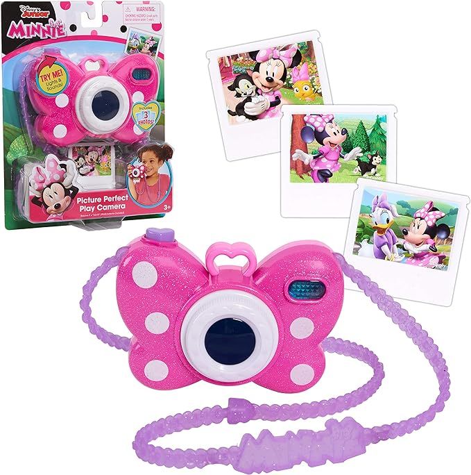 Disney Junior Minnie Mouse Picture Perfect Pretend Play Camera, Lights, Realistic Sounds, Officia... | Amazon (US)