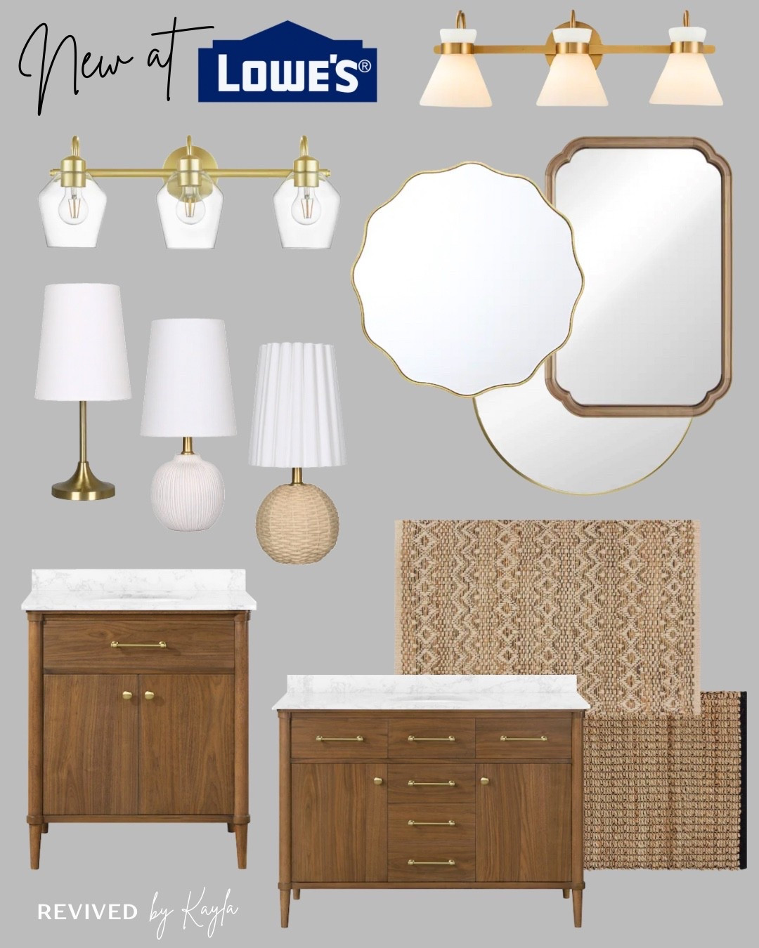 Shop new finds at Lowe’s from my Instagram stories here! So many affordable cute bathroom items 😍

#bathroomdecor #bathroomdesign #bathroomvanity #bathroomlighting #mirrors #homedecor #homedesign #lamps #rugs
@loweshomeimprovement #ad #lowespartner 

#LTKFindsUnder100 #LTKFindsUnder50 #LTKHome