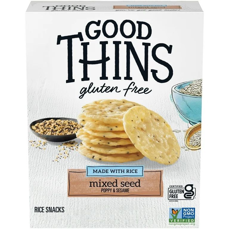 Good Thins Mixed Seed Rice Snacks Gluten Free Crackers, 3.5 oz | Walmart (US)