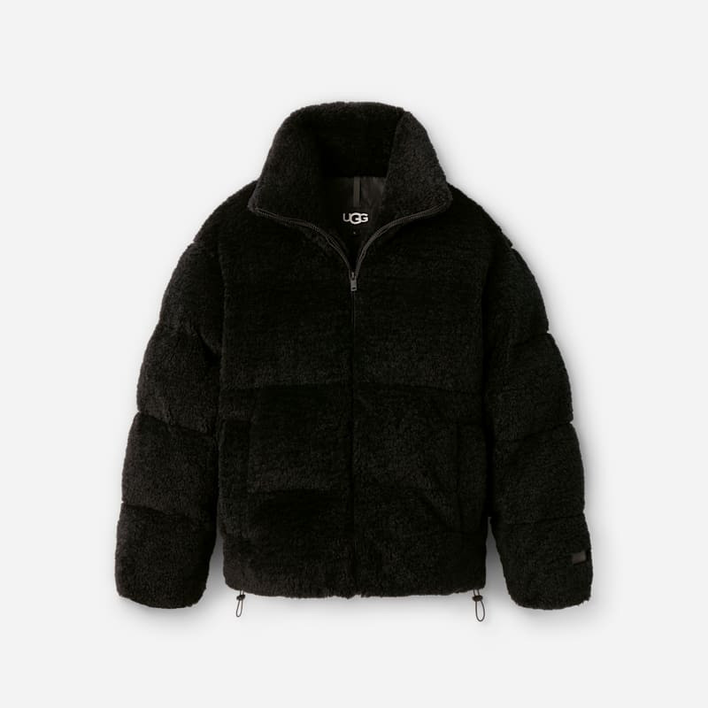 UGG® Women's Emmalyn UGG®fluff Puffer Jacket Fleece in Tar, Size XS | UGG (US)