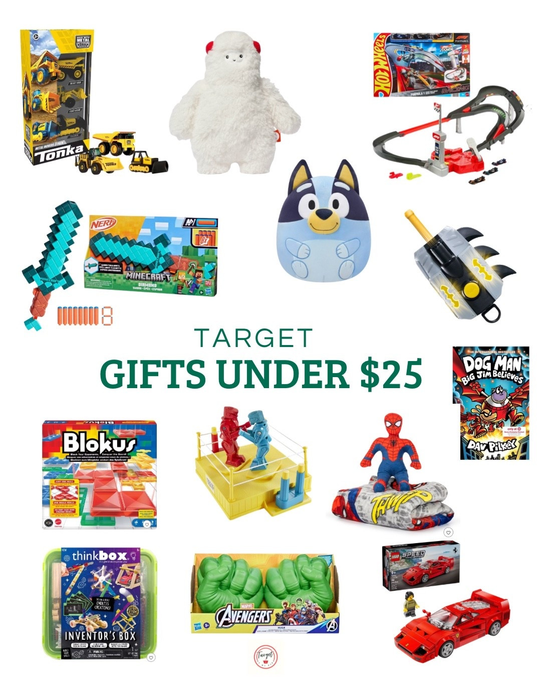Target Toy Deals Under $25, 

Spend $100+, Save $10 & Spend $50, Save $10
Target Kids Gift Ideas #target #targettoys #targetdeals #giftsforkids #toygifts


#LTKGiftGuide #LTKHome #LTKHoliday