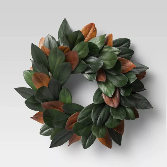 21.25" Preserved Magnolia Wreath - Threshold™ | Target