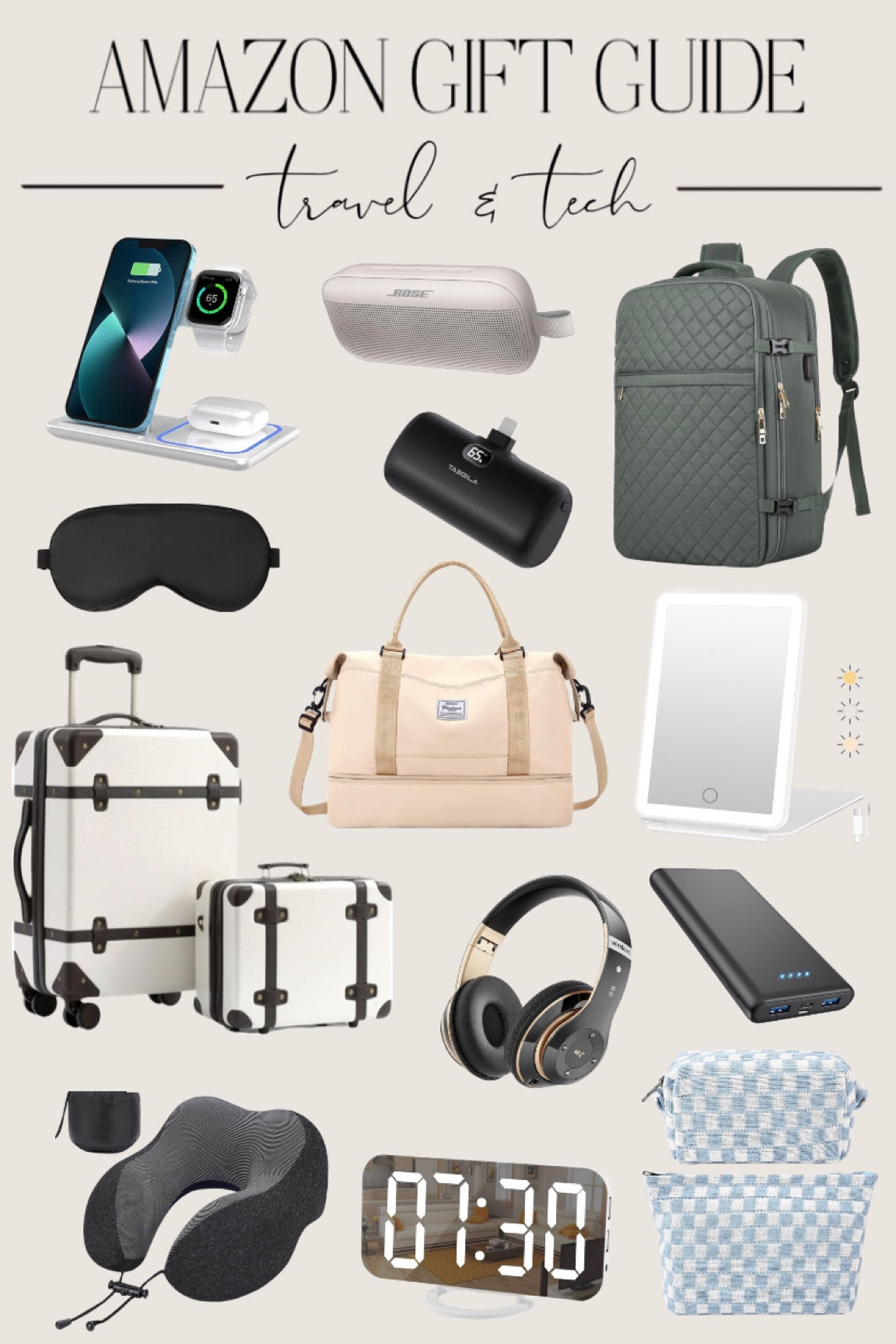 Amazon gift guide travel & tech



Gift guide. Travel. Tech. Holiday gift ideas. 

#LTKHoliday #LTKtravel #LTKGiftGuide
