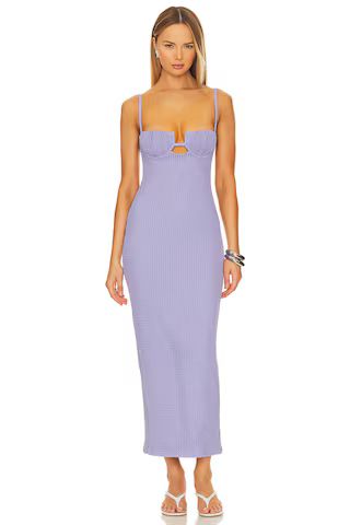 Montce Swim Petal Long Slip Dress in Lavender Crochet from Revolve.com | Revolve Clothing (Global)