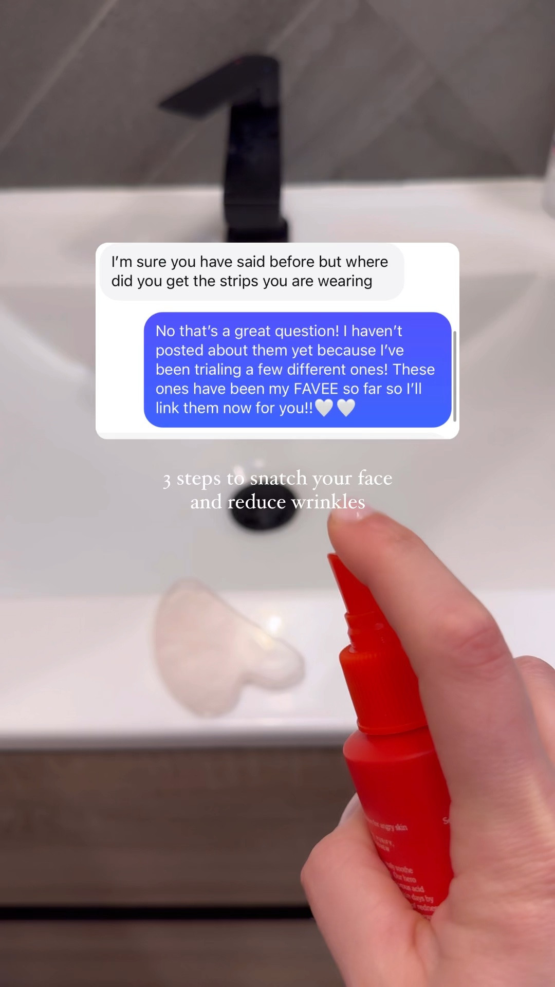 Three steps is all it takes for a no down time face lift & wrinkle reduction 😉

1️⃣ Clean your gua sha with Tower SOS spray to keep your skin clear.
2️⃣ Use gua sha for a lymphatic drainage massage to define and SNATCH.
3️⃣ Finish with silicone wrinkle pads to smooth fine lines and to lock in those snatched results. Wear for a few hours or overnight while your sleep.


#LTKStyleTip #LTKBeauty #LTKFindsUnder50