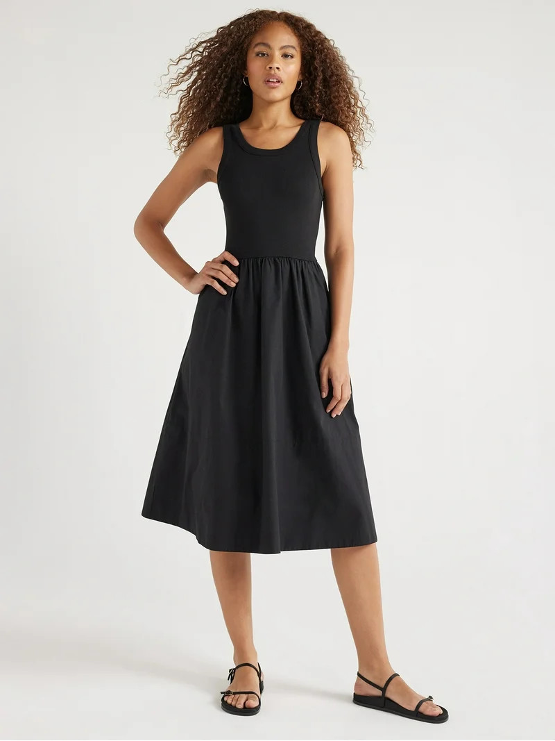 Free Assembly Women's Mixy Tank Dress, Sizes XS-XXL | Walmart (US)