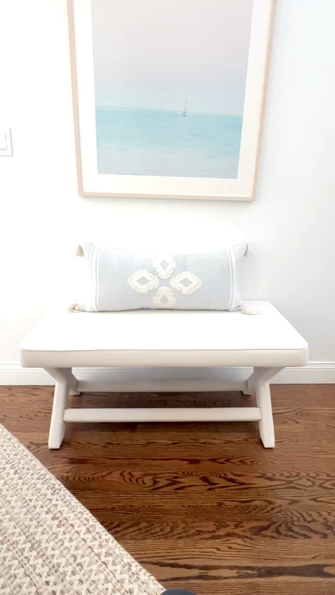 Added this velvet bench to our bedroom last month & I love how soft & cozy it looks! So similar to Serena & Lily's but a MUCH better price!
-
coastal home decor, coastal style, coastal furniture, bedroom bench, entryway bench, x-base stool, designer look for less, serena & lily look for less, bedroom bench, bench for foot of bed, entryway furniture, extra seating, neutral rugs, wayfair rugs, bedroom rugs, 5x8 rugs, 8x10 rugs, 9x12 rugs, 10x13 rugs, lumbar pillow, blue pillow covers, bed pillows, bedroom decor, bedroom inspo


#LTKHome