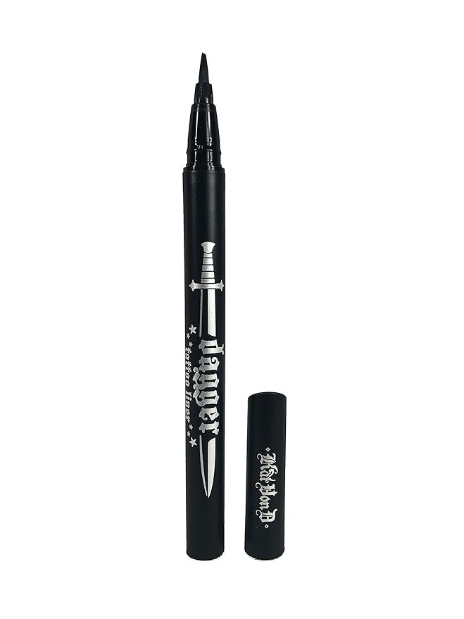 Kat Von D Dagger Tattoo Liner Waterproof Liquid Eyeliner Trooper Black | Amazon (US)