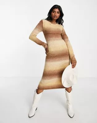 Emory Park ombre knit maxi dress in tan | ASOS (Global)
