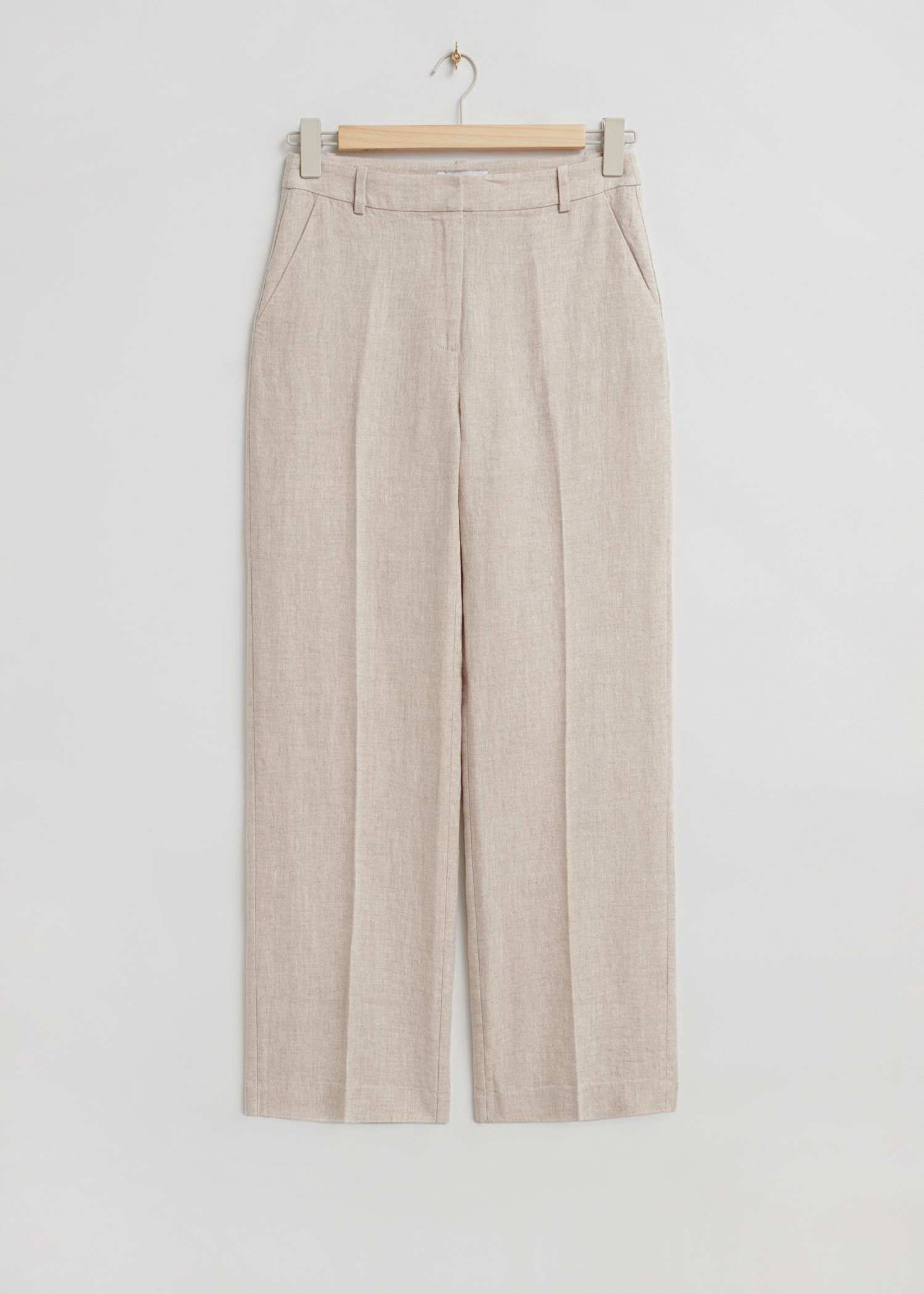 Straight Press Crease Linen Trousers | & Other Stories (EU + UK)
