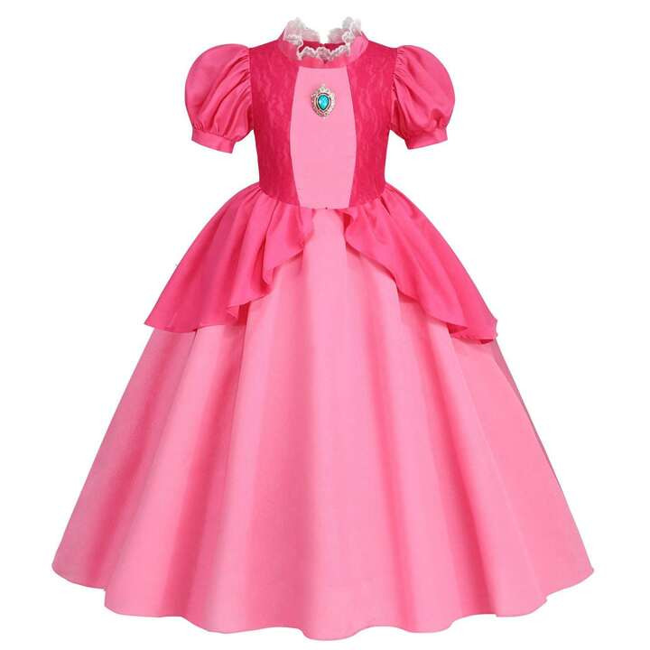 Princess Costumes Dresses Girls Kids Cosplay Princess Costumes Outerwear Halloween Party Dress Up... | SHEIN