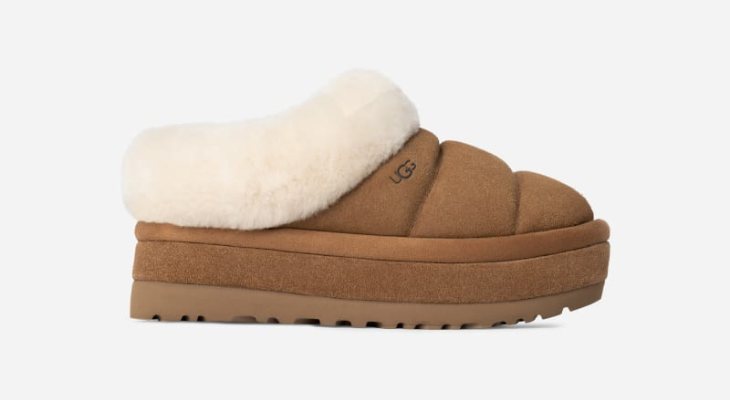 UGG® Women's Tazzlita Sheepskin Slippers in Chestnut, Size 5 | UGG (US)
