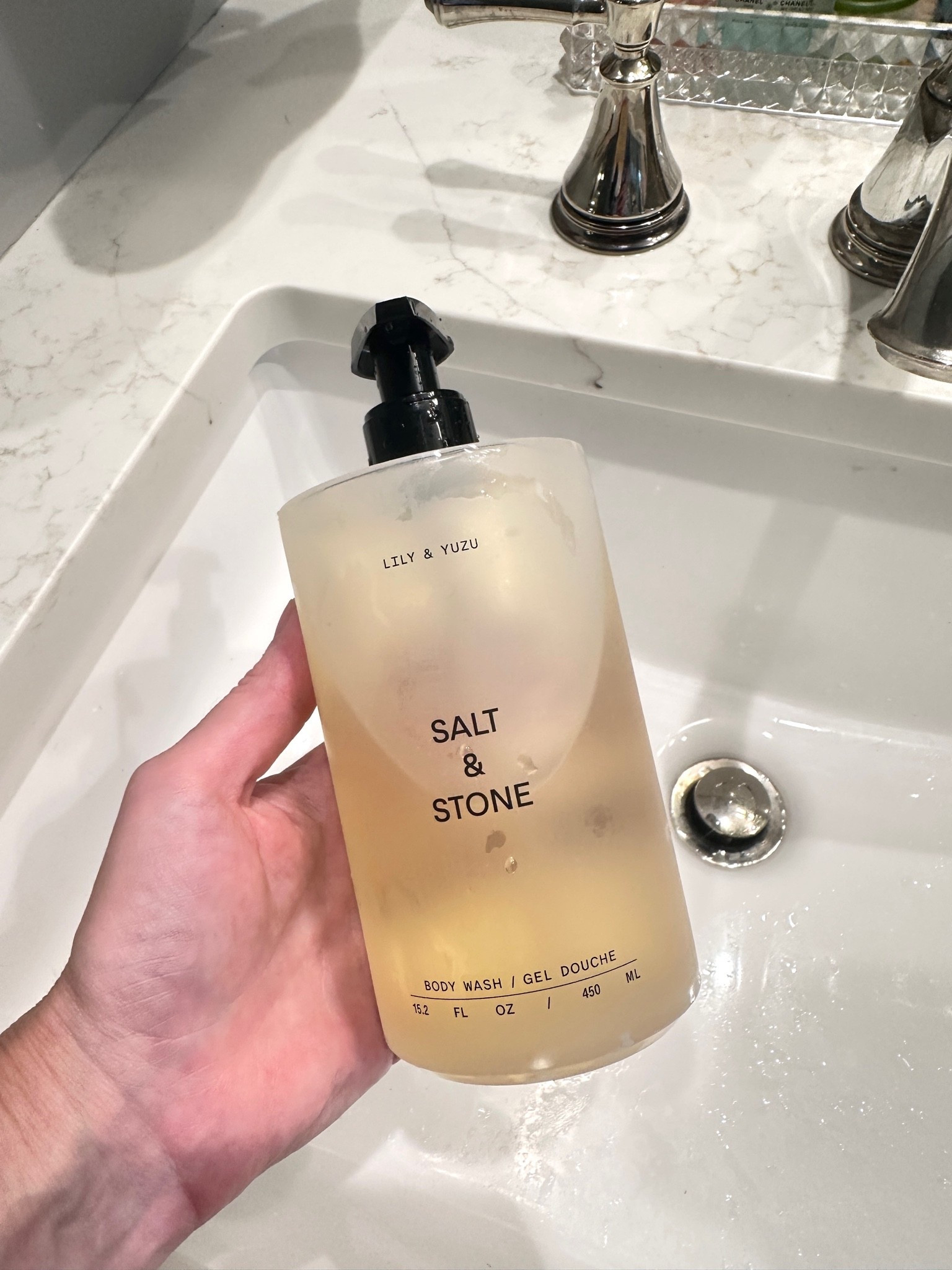 I had to share my latest obsession... Salt and Stone just sent me their new Lily & Yuzu scent, and it is amazing! It has yuzu, green apple, and some jasmine in there. It's floral and citrus and I love it.  I'll be buying more ASAP, and I hope they release a matching lotion soon!
(Yes, it is safe for both #pregnancy and #nursing)

#LTKmorningroutine #LTKBeauty #LTKBump