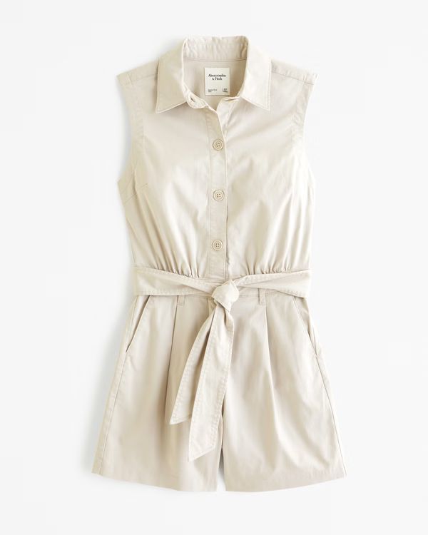 Women's Utility Romper | Women's New Arrivals | Abercrombie.com | Abercrombie & Fitch (US)