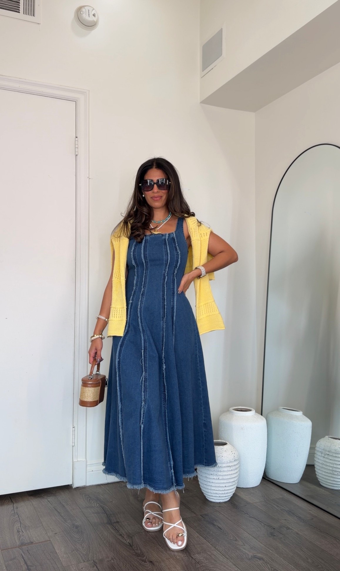 Spring denim dress! Love this dress. Size small, it’s stretchy. 

#LTKootd #LTKSeasonal #LTKMidsize