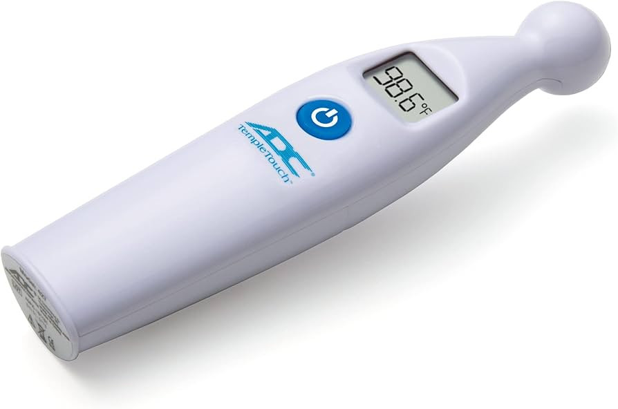 ADC Temple Touch Digital LCD Fever Thermometer, Non Invasive and Quick Read, Suitable for Babies,... | Amazon (US)
