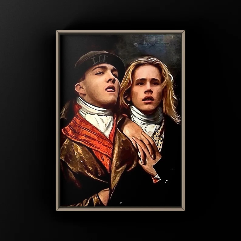 Jay and Ice Hocus Pocus Oil Painting Vintage Altered Art Art Print Eclectic Halloween Art Pop Cul... | Etsy (US)