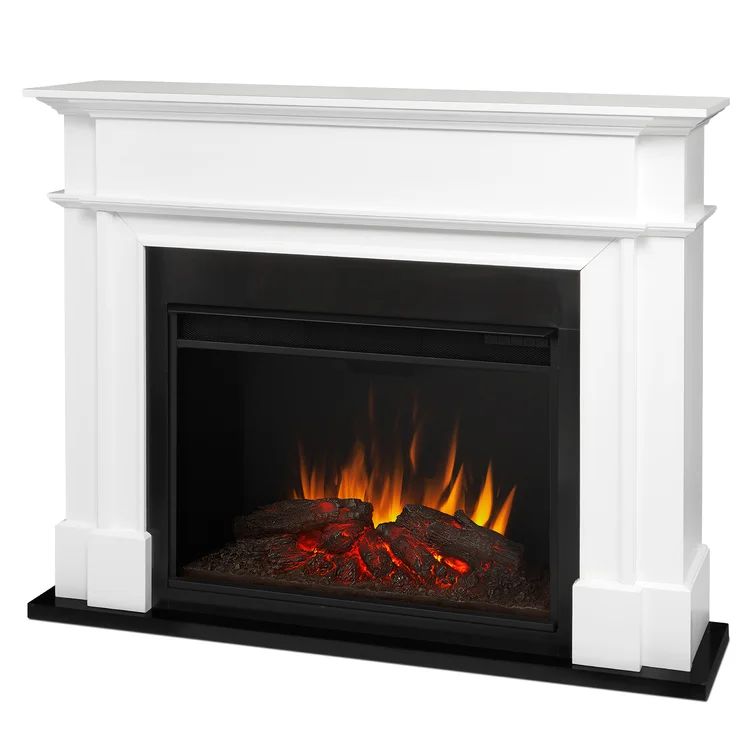 White Harlan Grand 55.13'' W Electric Fireplace | Wayfair North America