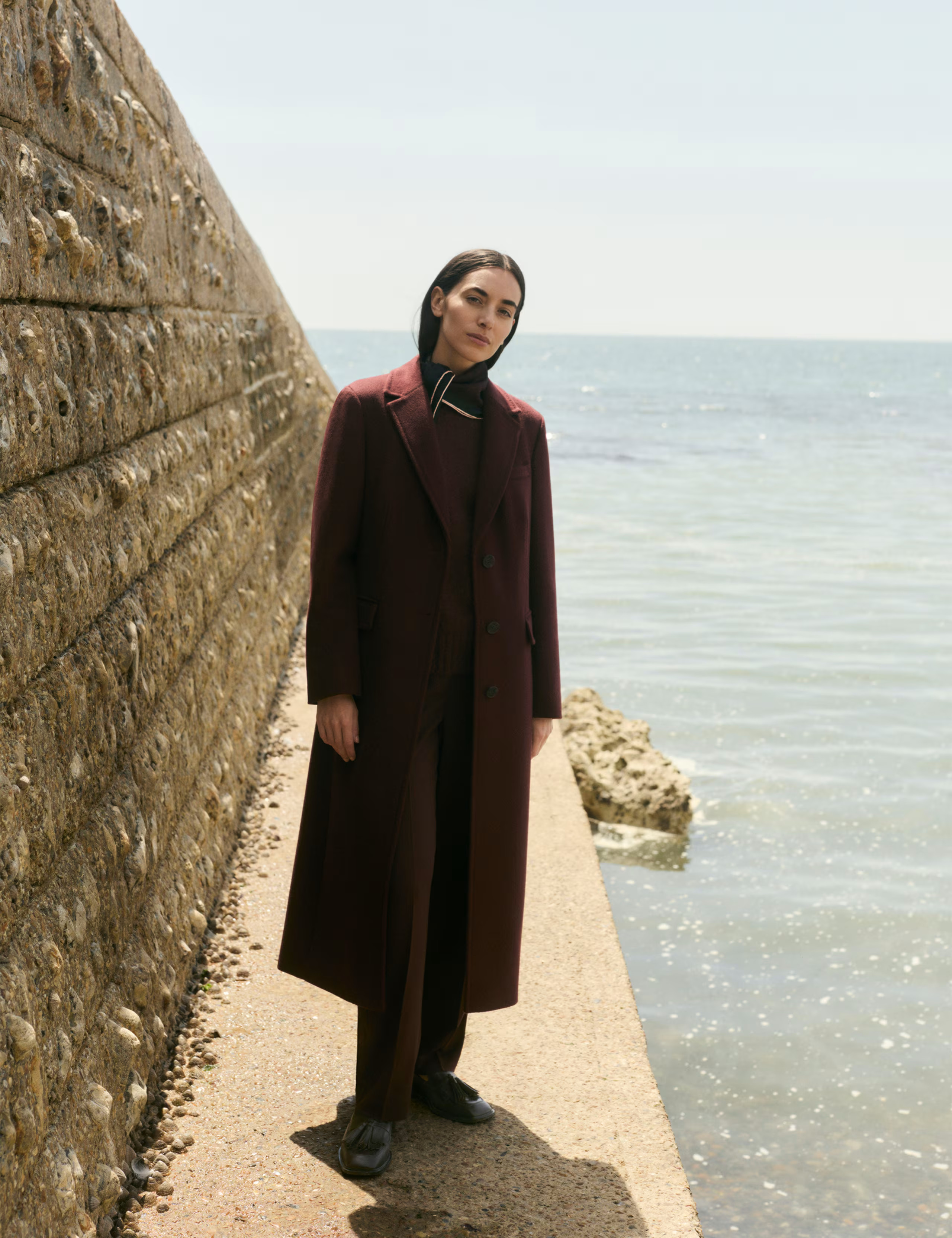 Longline Pure Wool Boyfriend Coat | Marks & Spencer (UK)