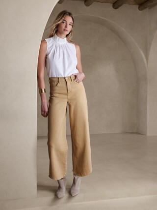 Wide-Leg Crop Jean | Banana Republic Factory