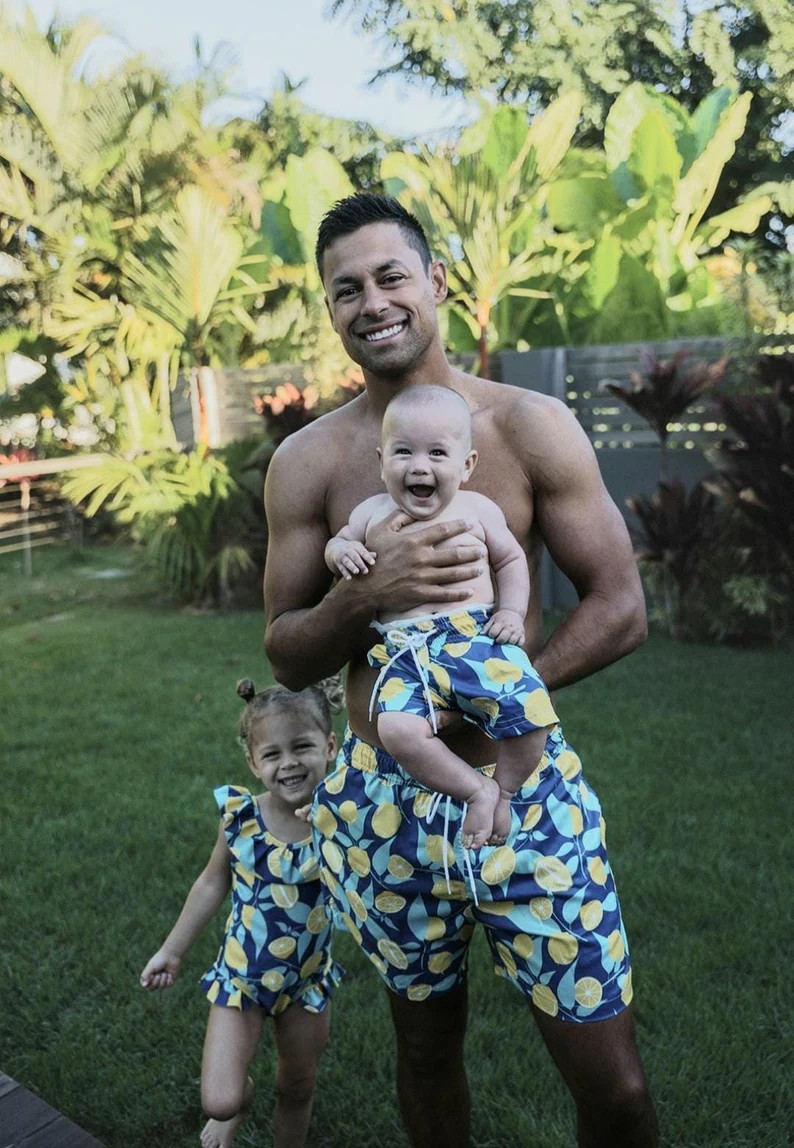 Daddy and Me Outfit, Family Swimwear, Father and Daughter Swimsuit, Matching Family Swimsuit, Mat... | Etsy (US)