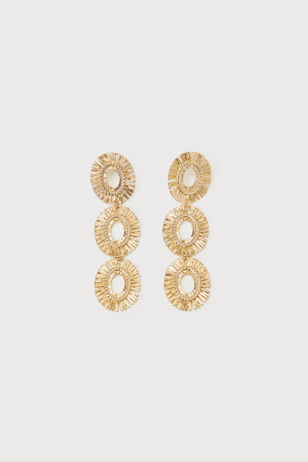 Burst of Brilliance Gold Drop Earrings | Lulus
