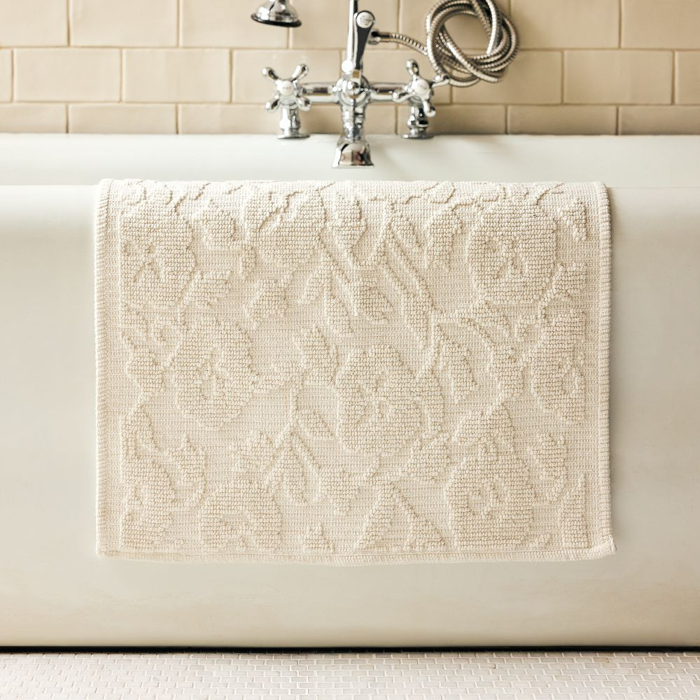 Floral Silhouette Bath Mat | West Elm (US)