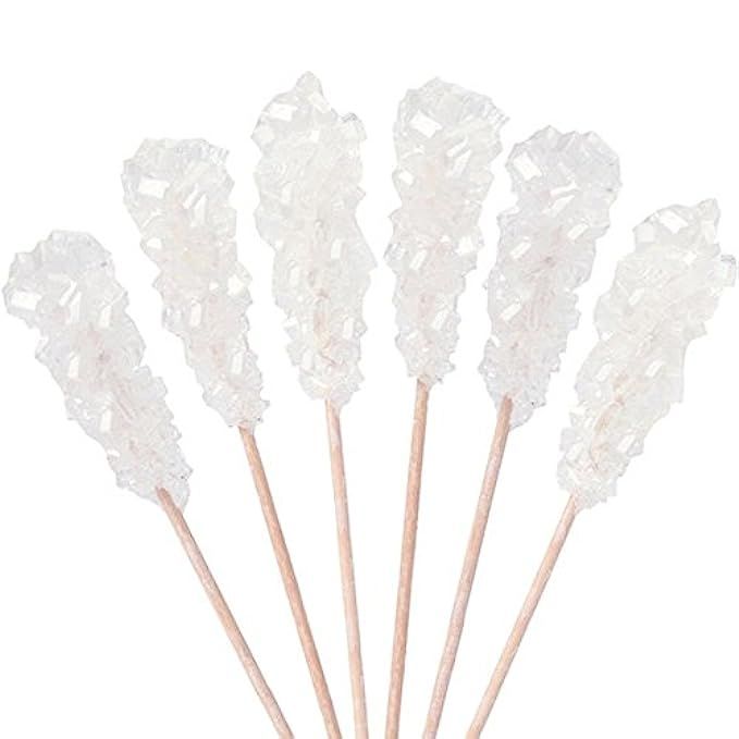 Dryden and Palmer Rock Candy Demitasse Sticks, White, Unwrapped, 100 Count for Coffee and Cocktails  | Amazon (US)