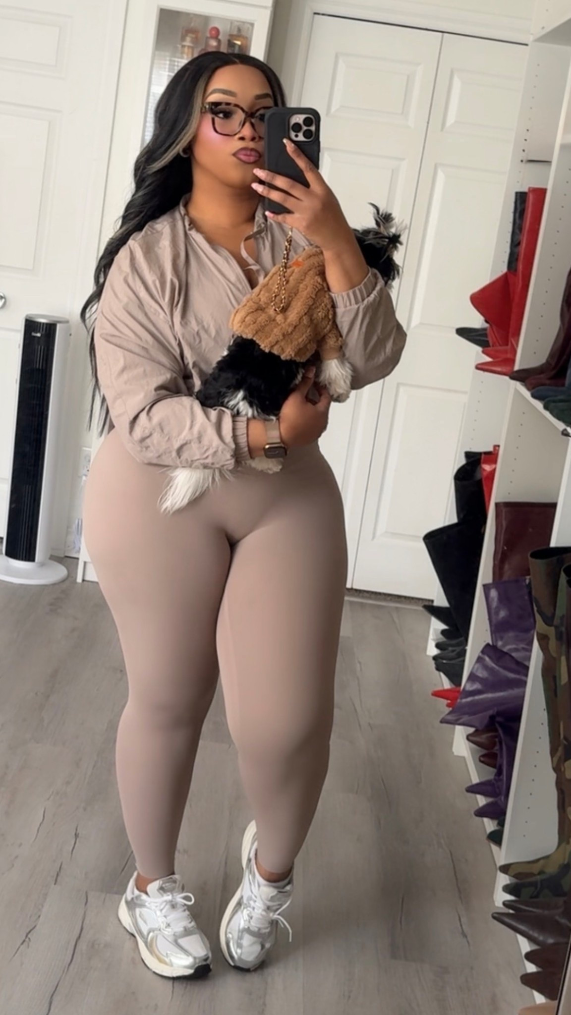 Today was a chill day. I’ve posted this outfit before and it may be sold out but here’s our OOTD 🤎

Leggings size large 

#LTKMidsize #LTKootd #LTKgrwm