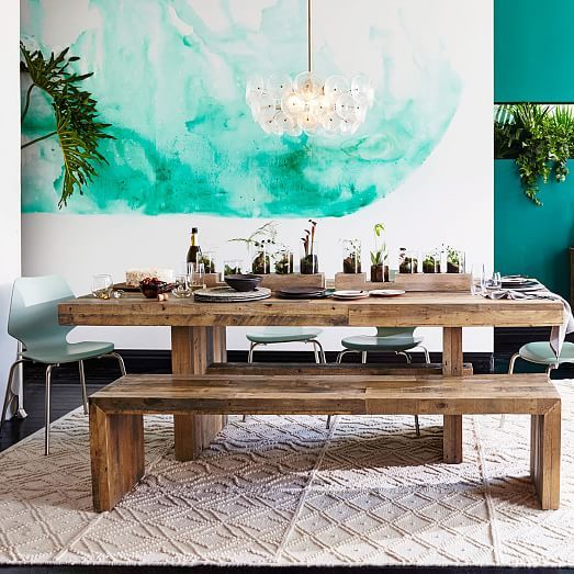 Emmerson® Reclaimed Wood Dining Bench - Reclaimed Pine | West Elm (US)