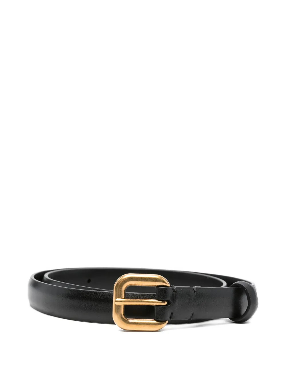 WARDROBE.NYC x RHW Buckle Leather Belt | Black | FARFETCH | Farfetch Global