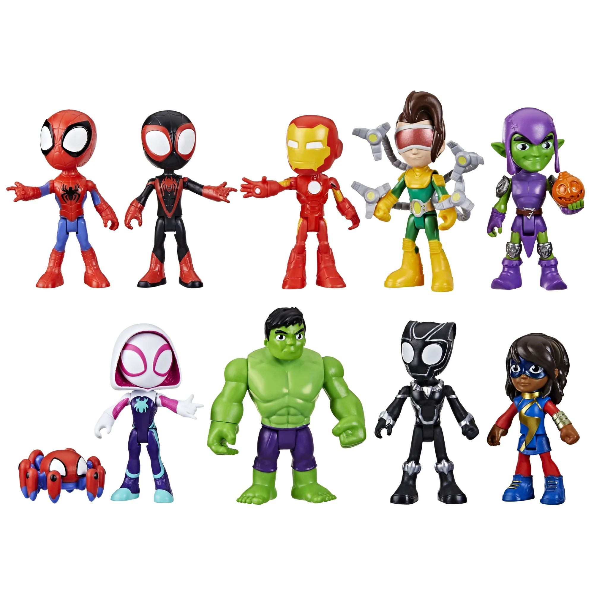 Marvel, Spidey and His Amazing Friends Collection Pack, Includes 10 Figures, for Kids Ages 3+ | Walmart (US)